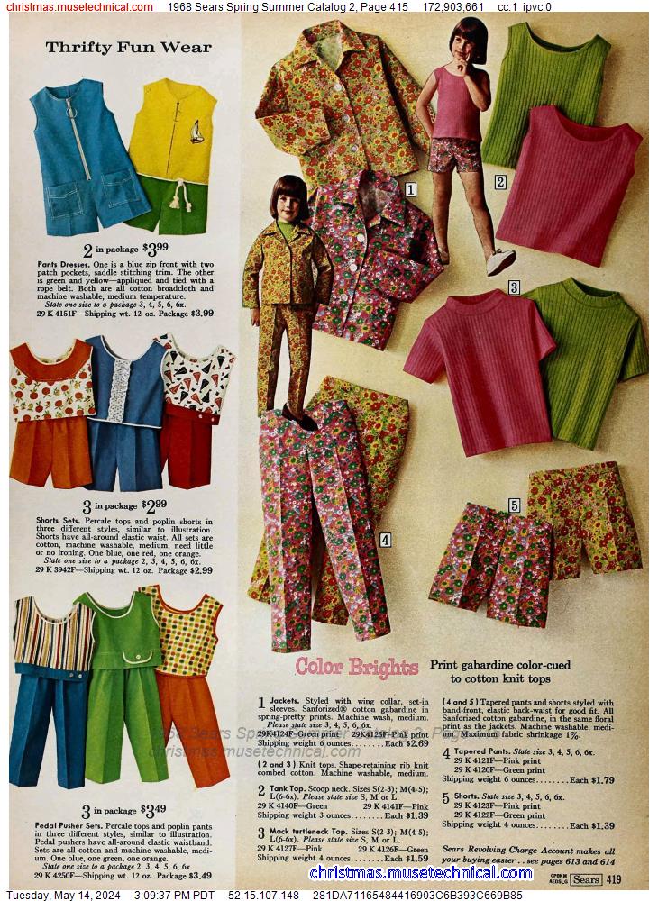 1968 Sears Spring Summer Catalog 2, Page 415