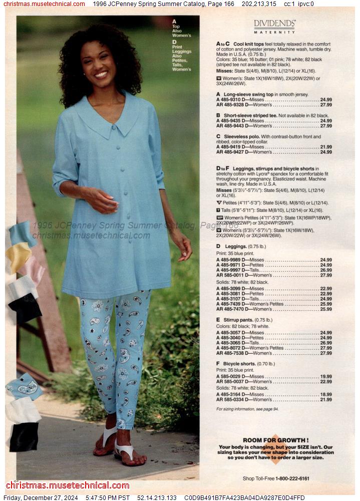 1996 JCPenney Spring Summer Catalog, Page 166