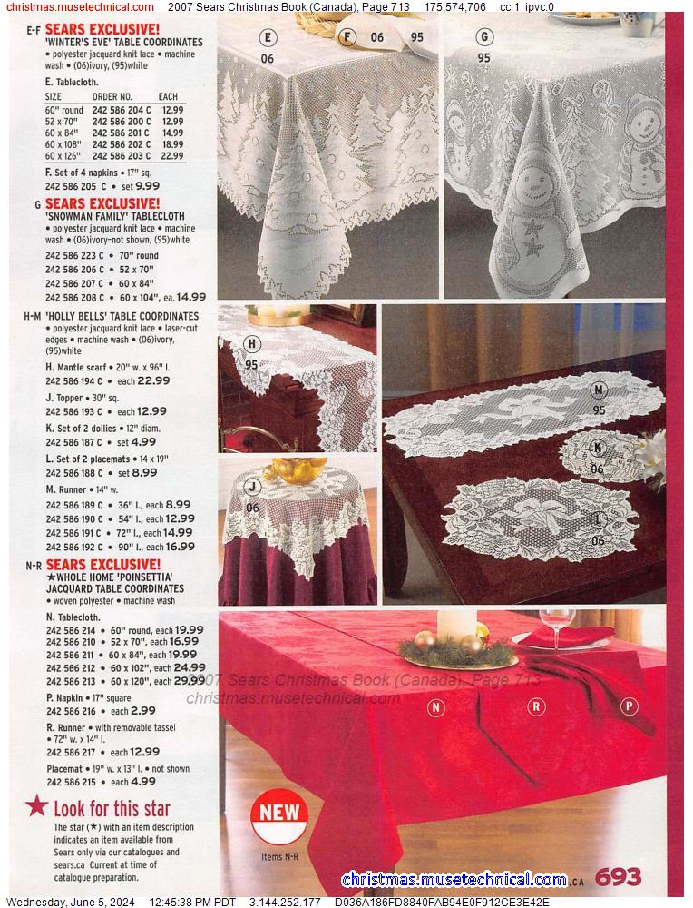 2007 Sears Christmas Book (Canada), Page 713