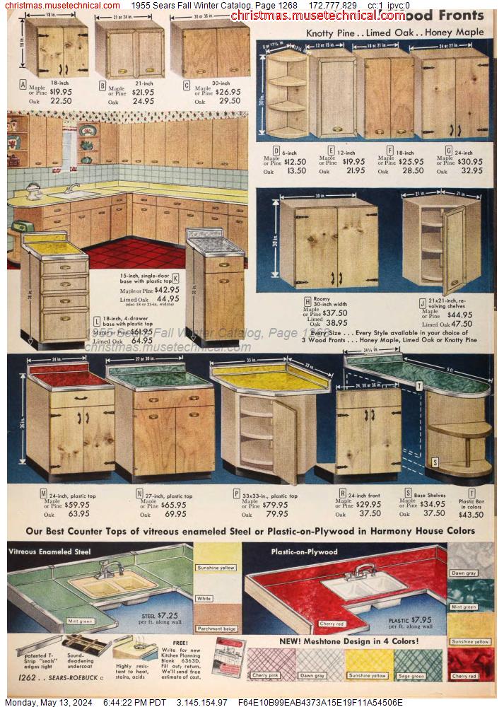 1955 Sears Fall Winter Catalog, Page 1268