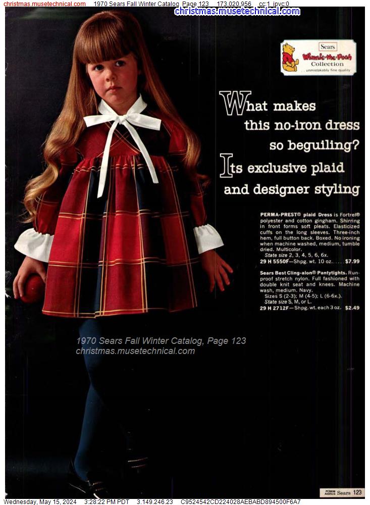 1970 Sears Fall Winter Catalog, Page 123
