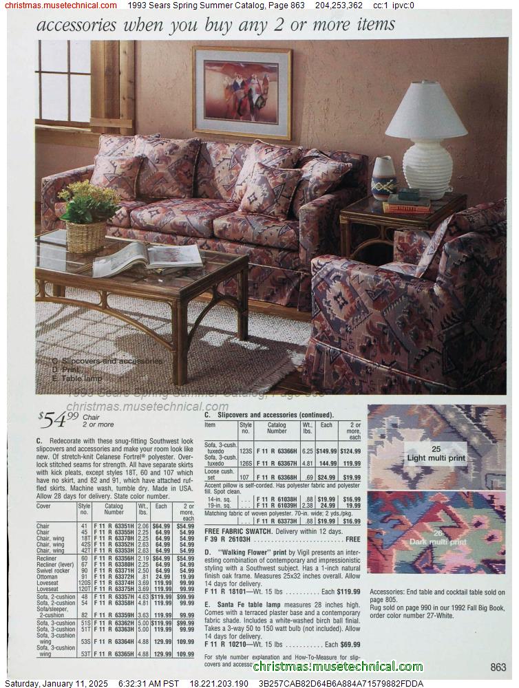 1993 Sears Spring Summer Catalog, Page 863