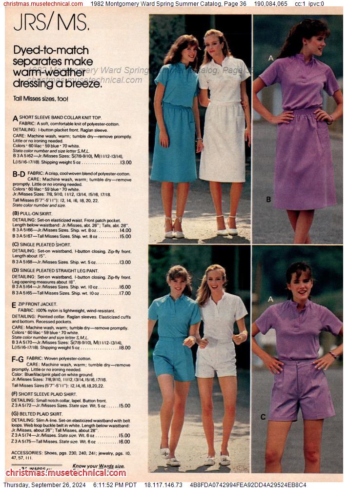 1982 Montgomery Ward Spring Summer Catalog, Page 36