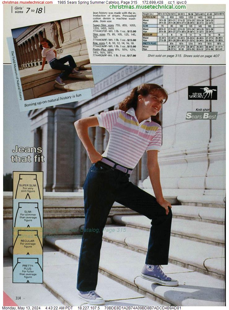 1985 Sears Spring Summer Catalog, Page 315