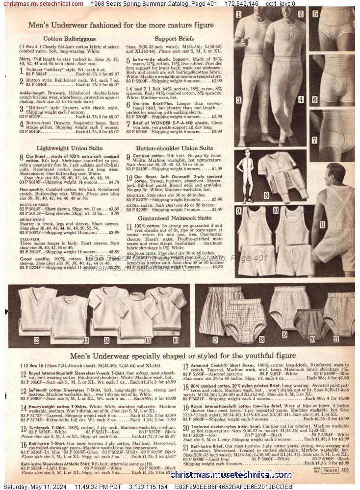 1968 Sears Spring Summer Catalog, Page 401