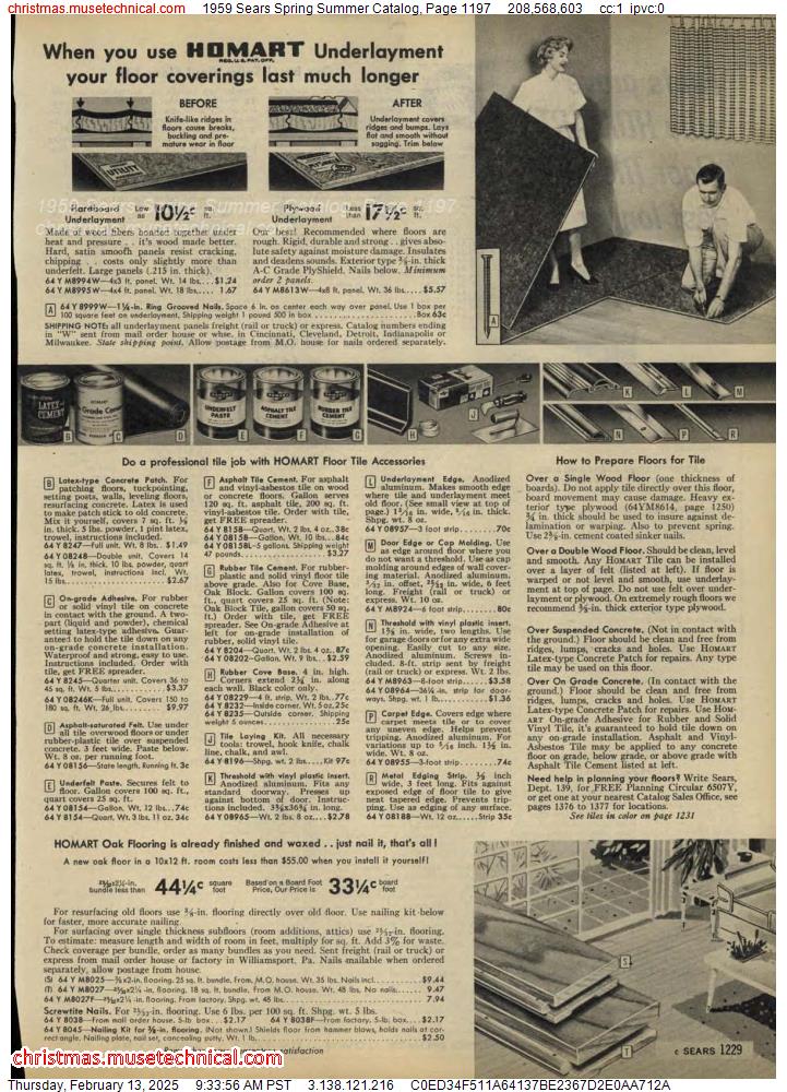 1959 Sears Spring Summer Catalog, Page 1197