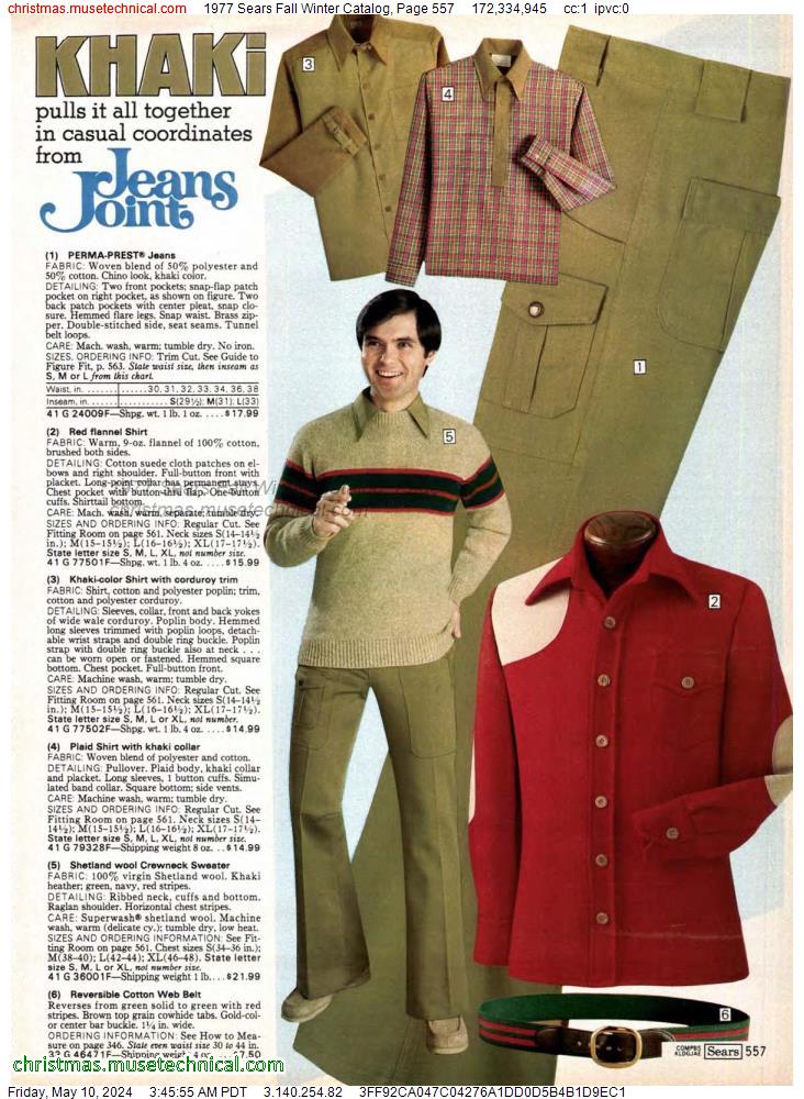 1977 Sears Fall Winter Catalog, Page 557