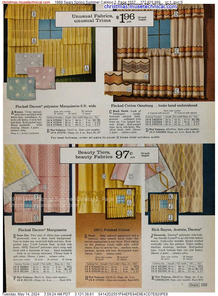 1968 Sears Spring Summer Catalog 2, Page 1557