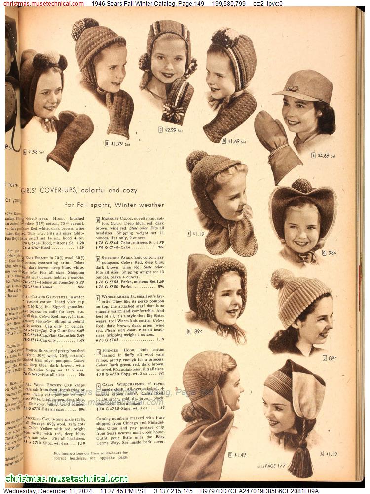 1946 Sears Fall Winter Catalog, Page 149