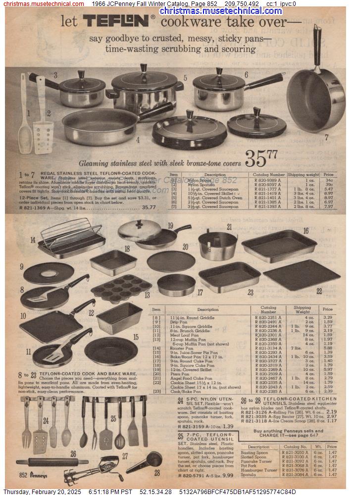 1966 JCPenney Fall Winter Catalog, Page 852