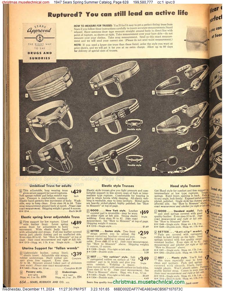 1947 Sears Spring Summer Catalog, Page 628