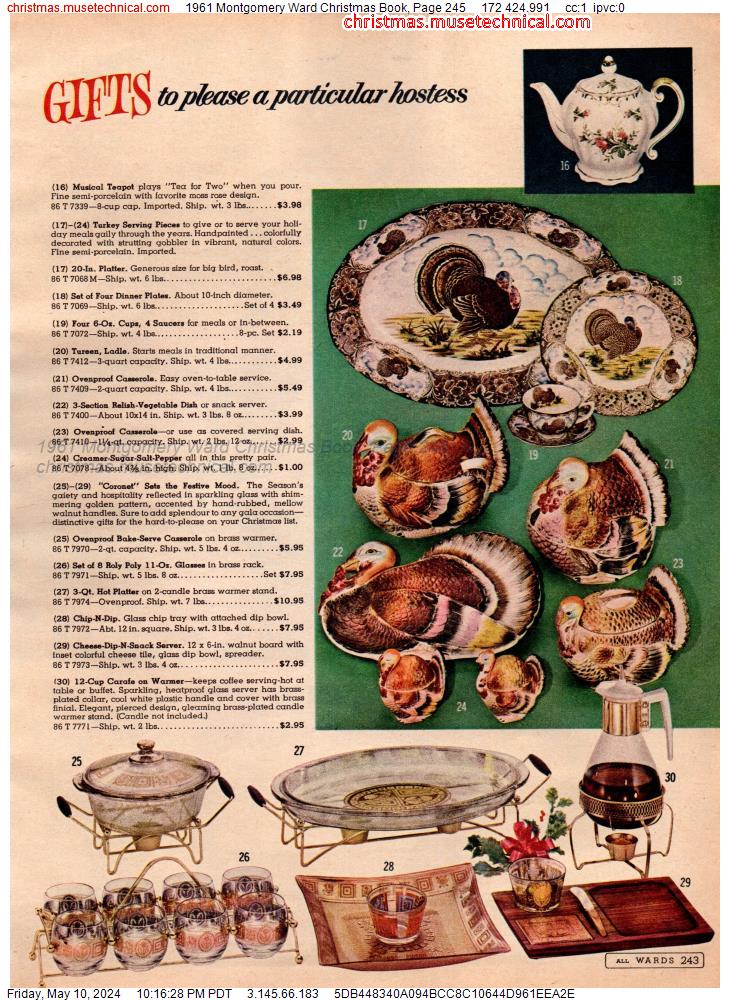 1961 Montgomery Ward Christmas Book, Page 245
