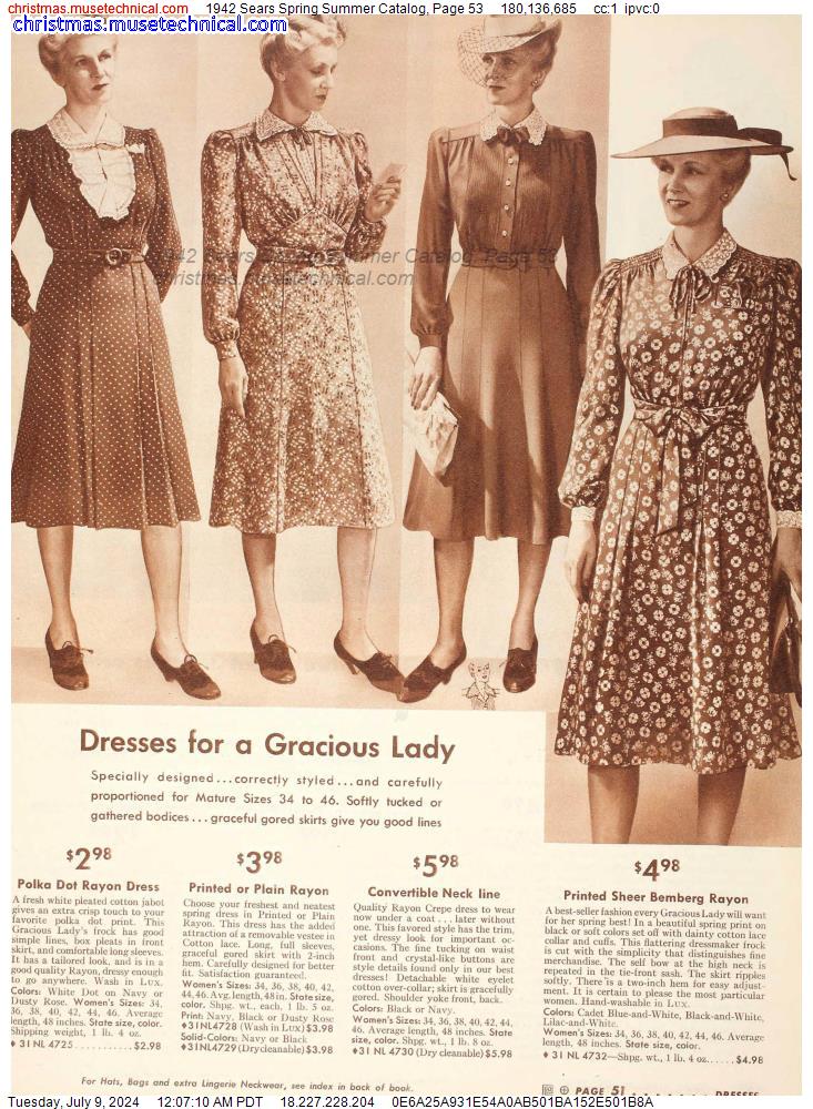 1942 Sears Spring Summer Catalog, Page 53
