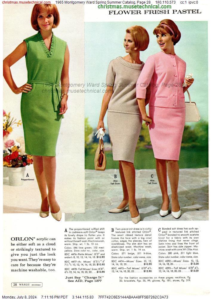 1965 Montgomery Ward Spring Summer Catalog, Page 28