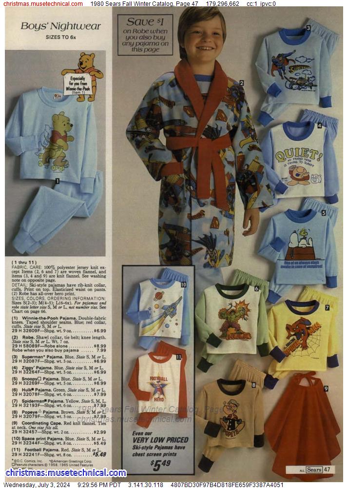 1980 Sears Fall Winter Catalog, Page 47