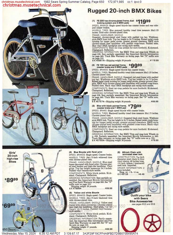 1982 Sears Spring Summer Catalog, Page 650