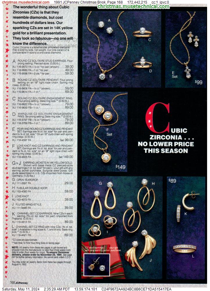 1991 JCPenney Christmas Book, Page 168