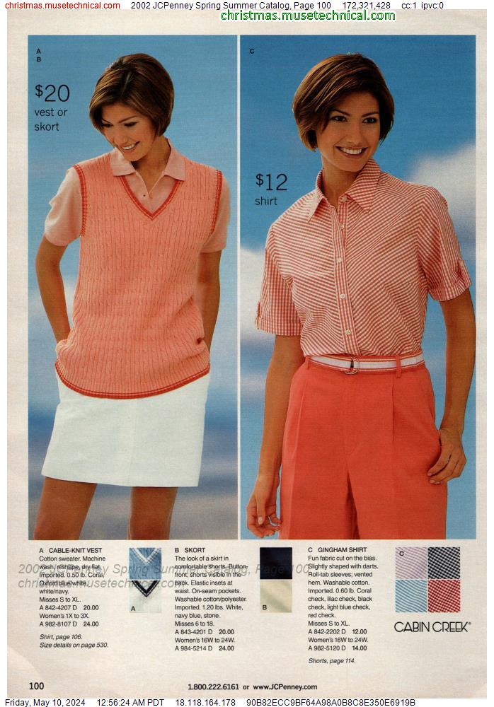 2002 JCPenney Spring Summer Catalog, Page 100