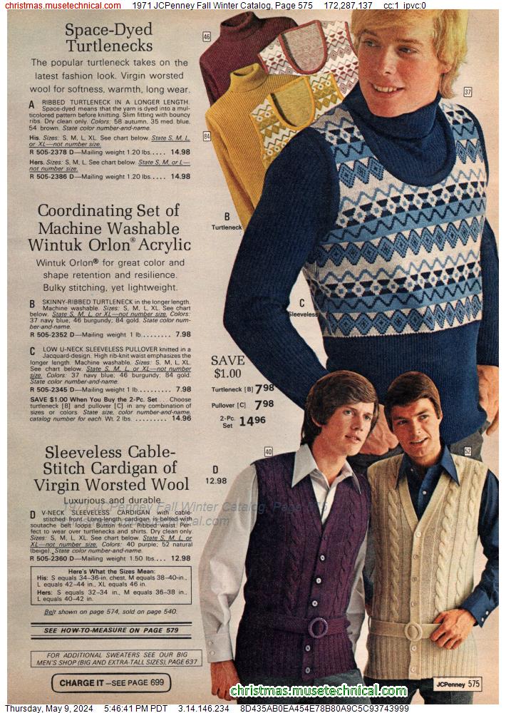 1971 JCPenney Fall Winter Catalog, Page 575