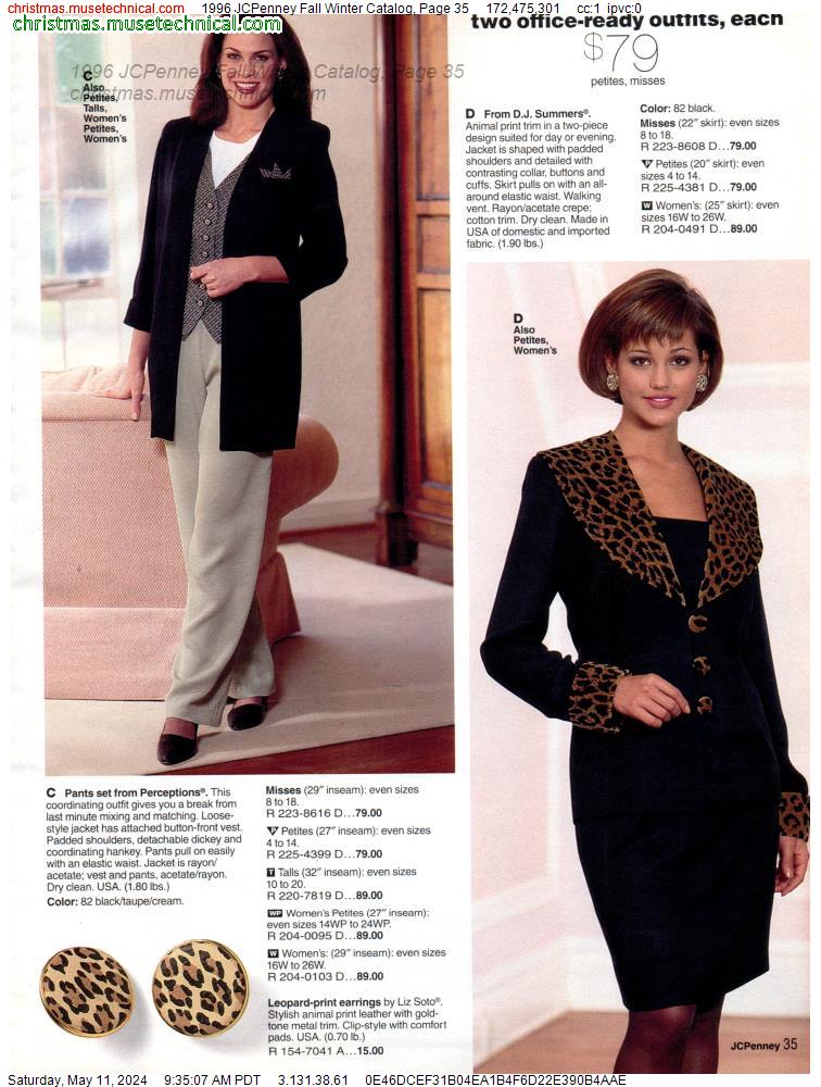 1996 JCPenney Fall Winter Catalog, Page 35