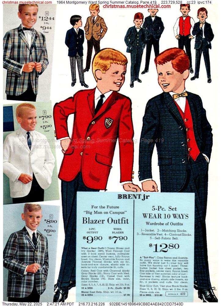 1964 Montgomery Ward Spring Summer Catalog, Page 419