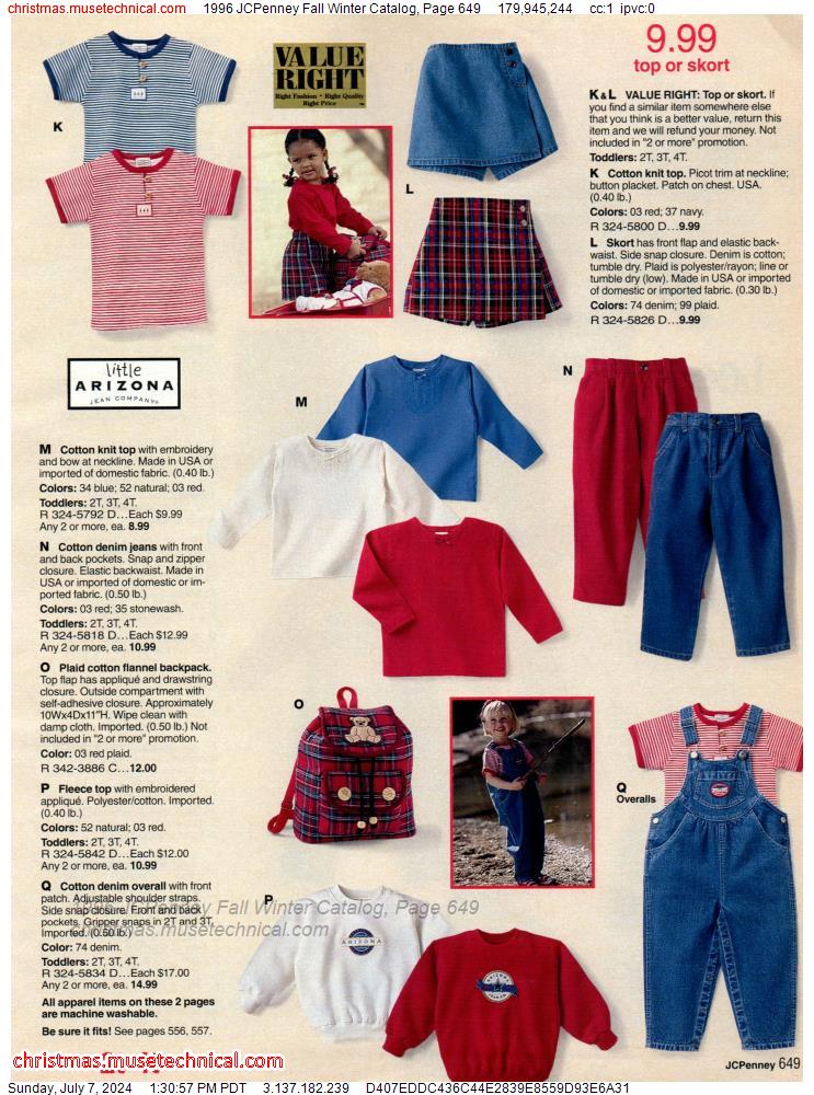 1996 JCPenney Fall Winter Catalog, Page 649