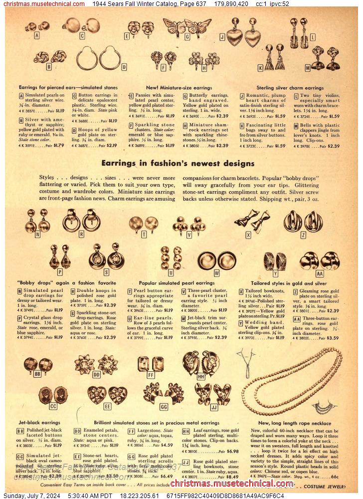 1944 Sears Fall Winter Catalog, Page 637