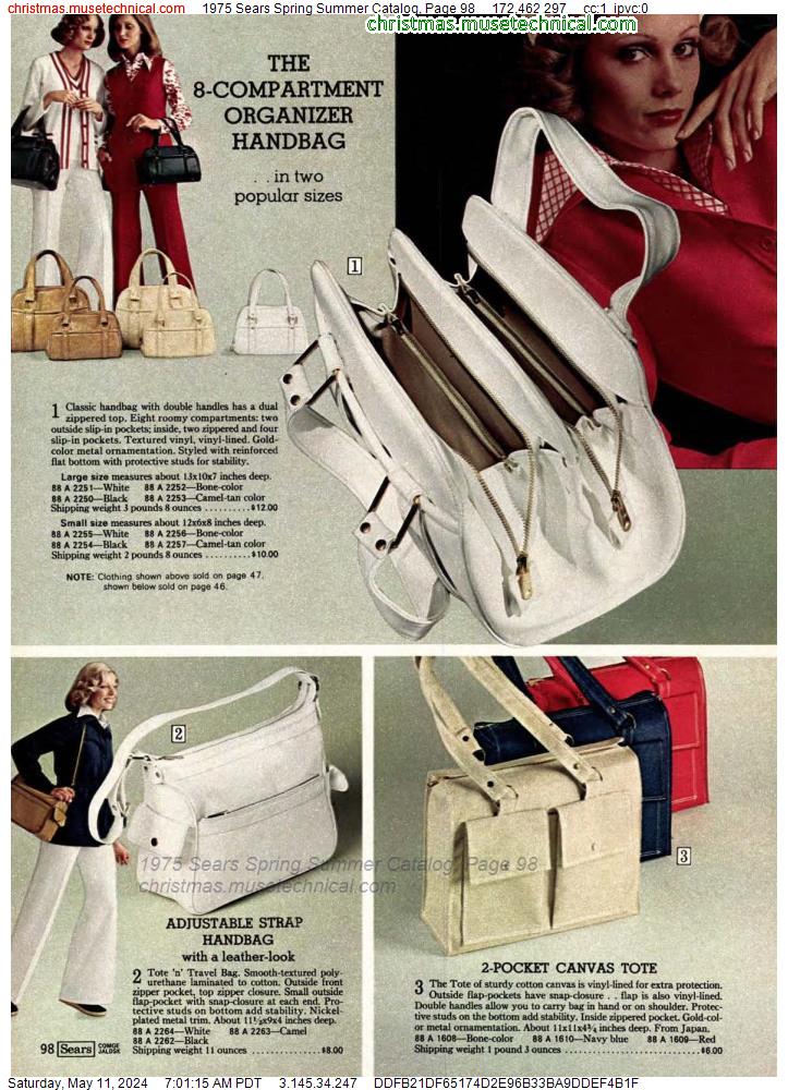 1975 Sears Spring Summer Catalog, Page 98