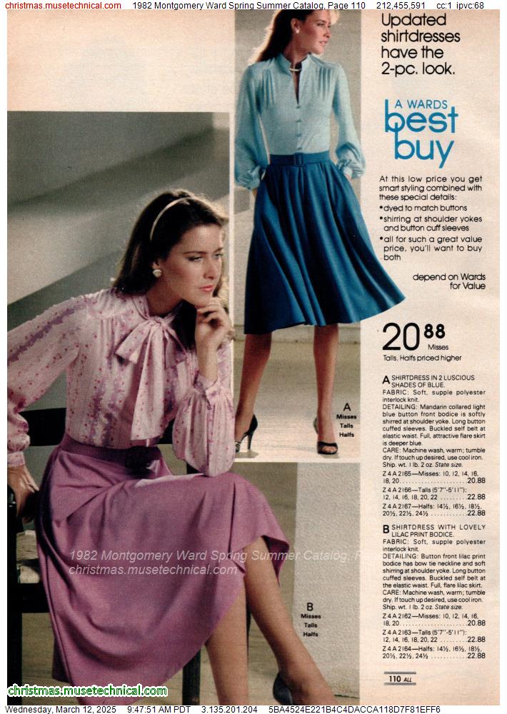 1982 Montgomery Ward Spring Summer Catalog, Page 110