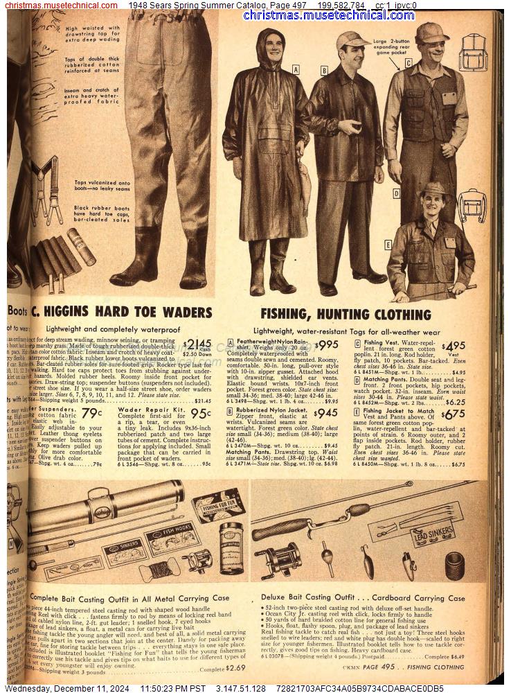 1948 Sears Spring Summer Catalog, Page 497