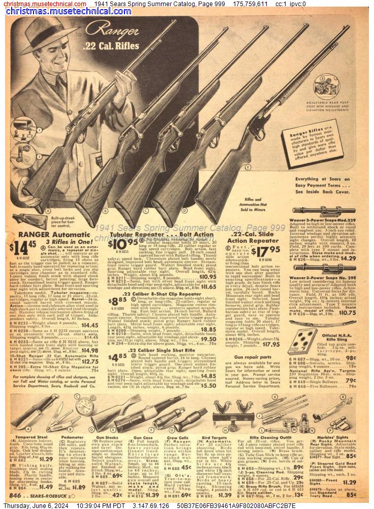 1941 Sears Spring Summer Catalog, Page 999