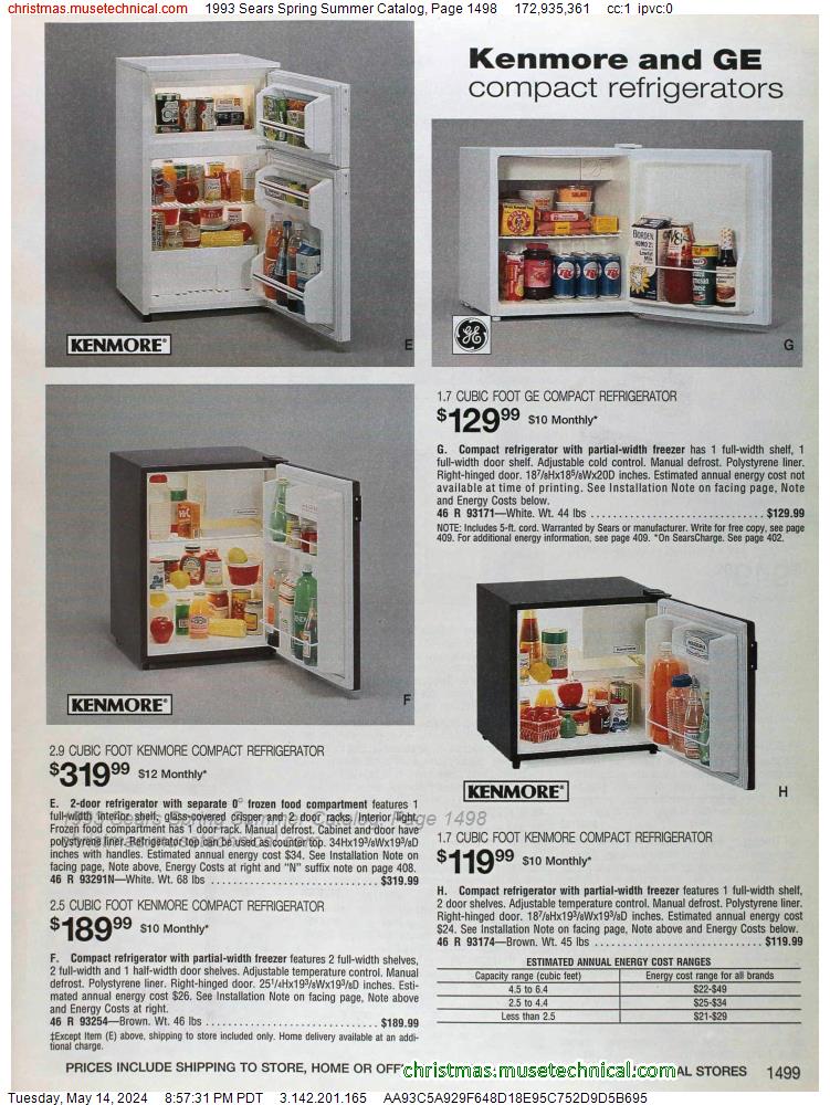 1993 Sears Spring Summer Catalog, Page 1498