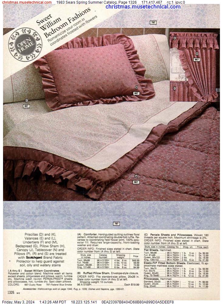 1983 Sears Spring Summer Catalog, Page 1326
