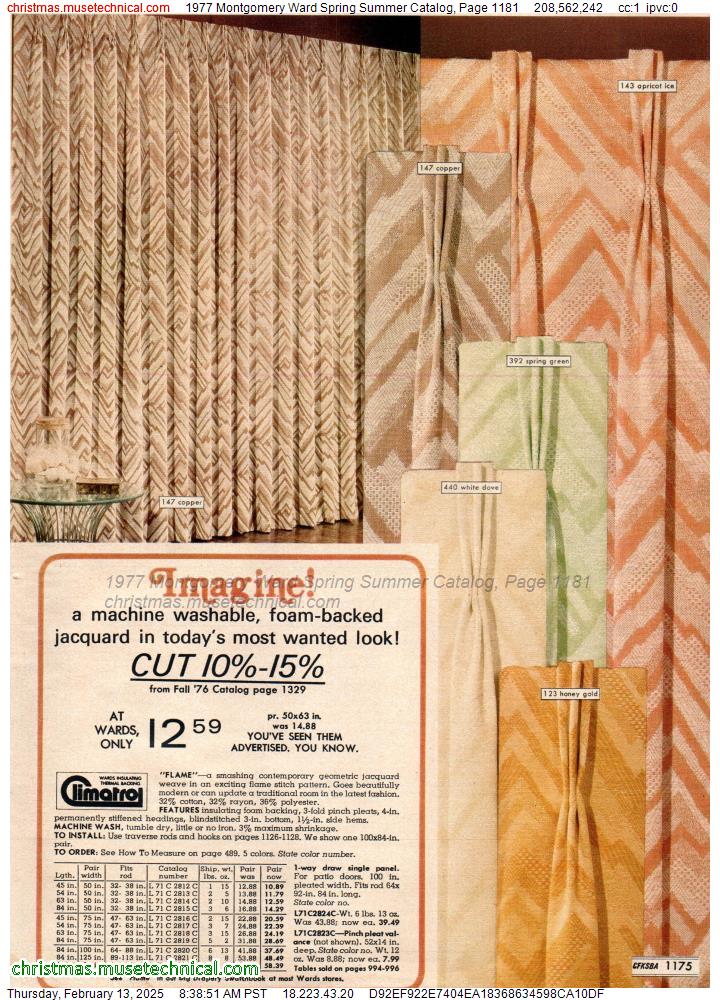 1977 Montgomery Ward Spring Summer Catalog, Page 1181