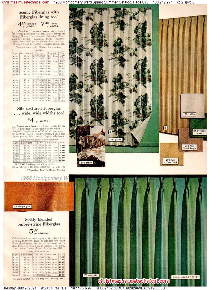1968 Montgomery Ward Spring Summer Catalog, Page 635