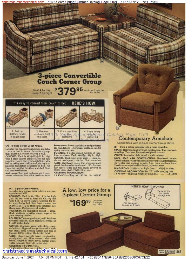 1976 Sears Spring Summer Catalog, Page 1169