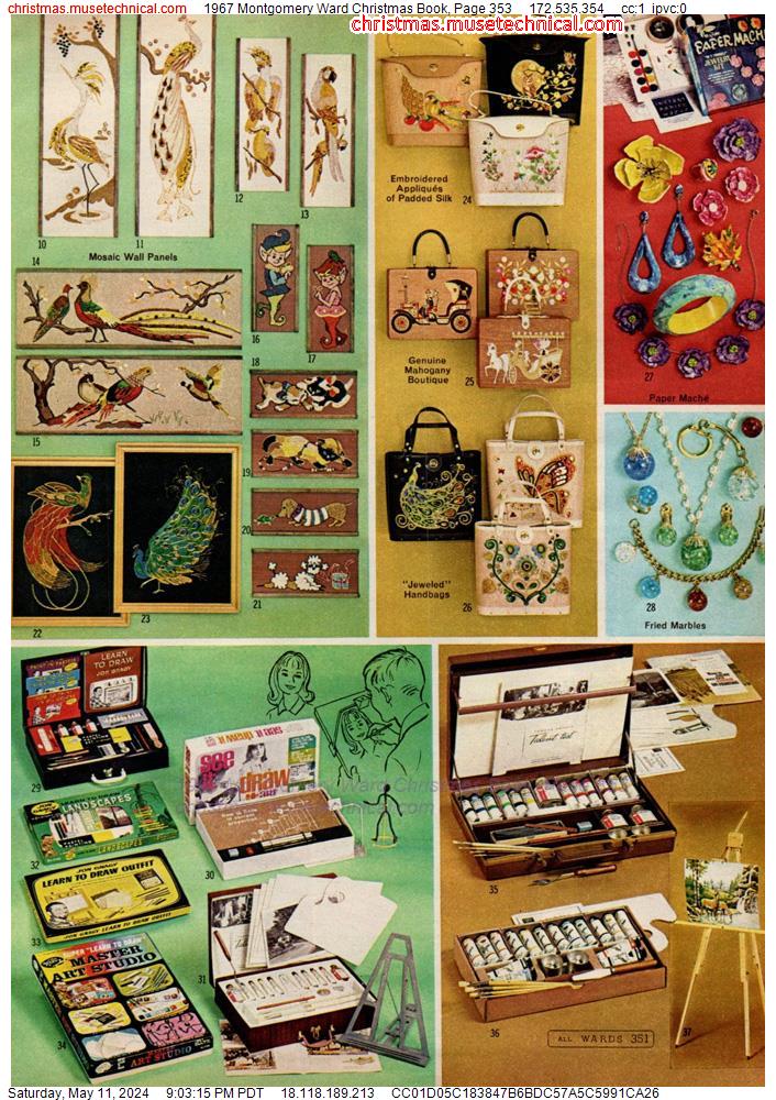 1967 Montgomery Ward Christmas Book, Page 353