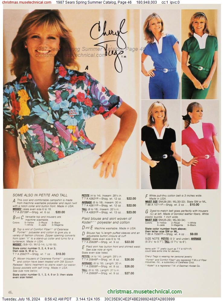 1987 Sears Spring Summer Catalog, Page 46