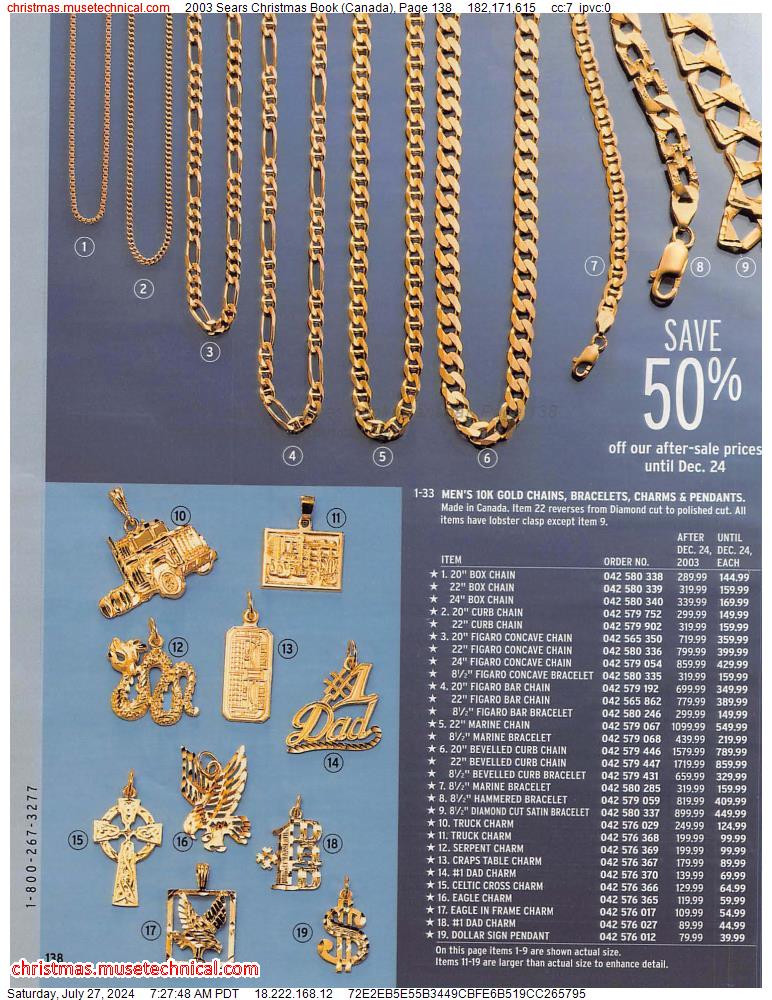 2003 Sears Christmas Book (Canada), Page 138