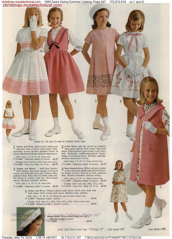 1965 Sears Spring Summer Catalog Page 497 Catalogs And Wishbooks