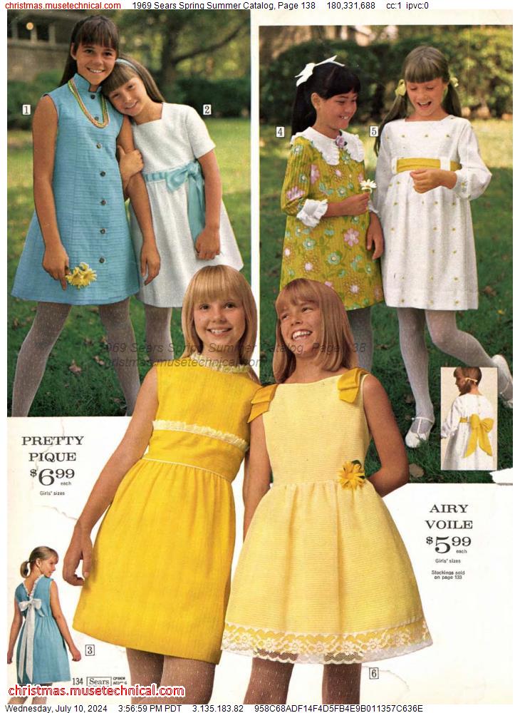 1969 Sears Spring Summer Catalog, Page 138