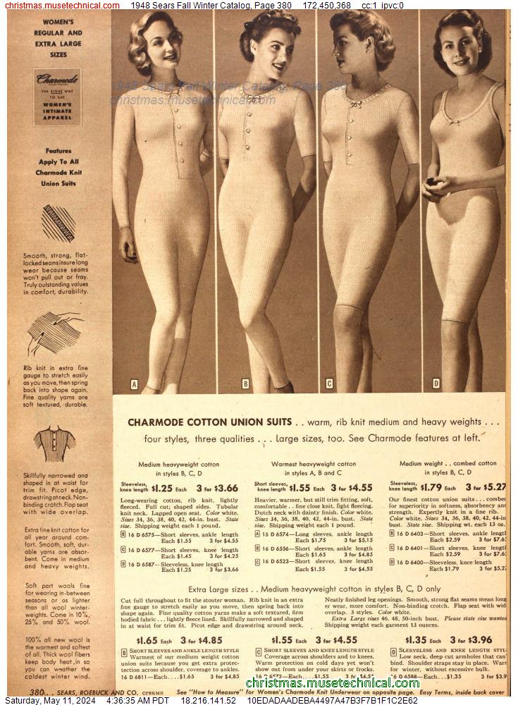 1948 Sears Fall Winter Catalog, Page 380