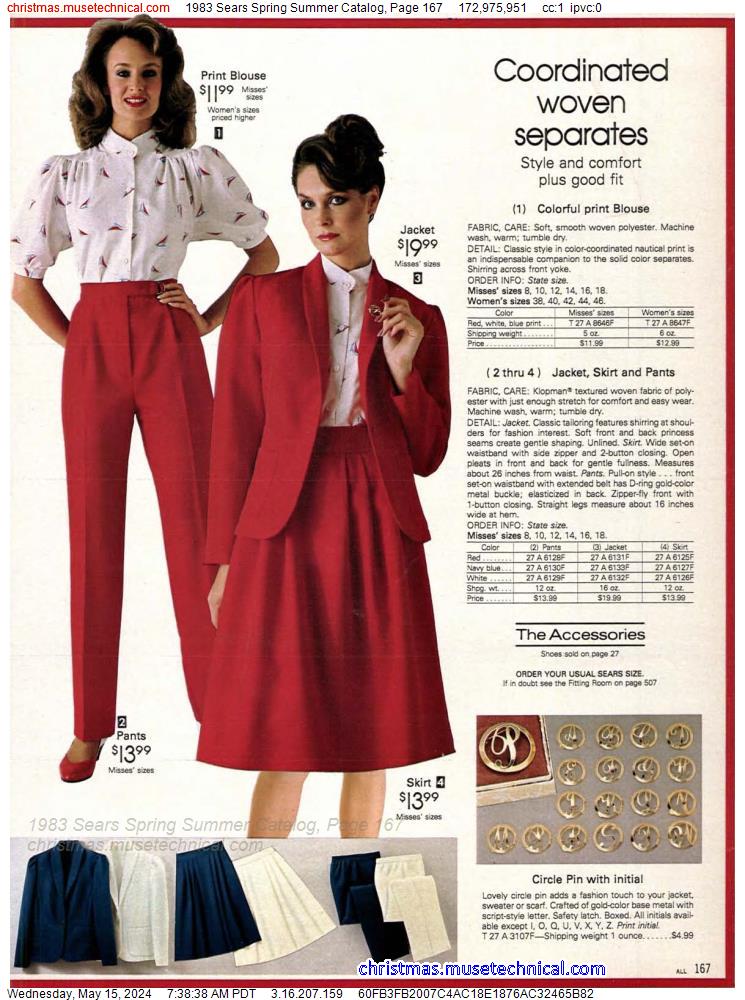 1983 Sears Spring Summer Catalog, Page 167