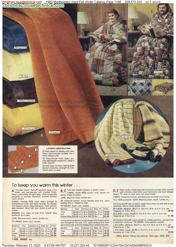 1980 Montgomery Ward Fall Winter Catalog, Page 1196