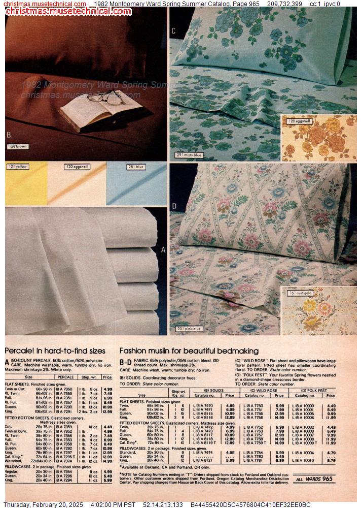 1982 Montgomery Ward Spring Summer Catalog, Page 965