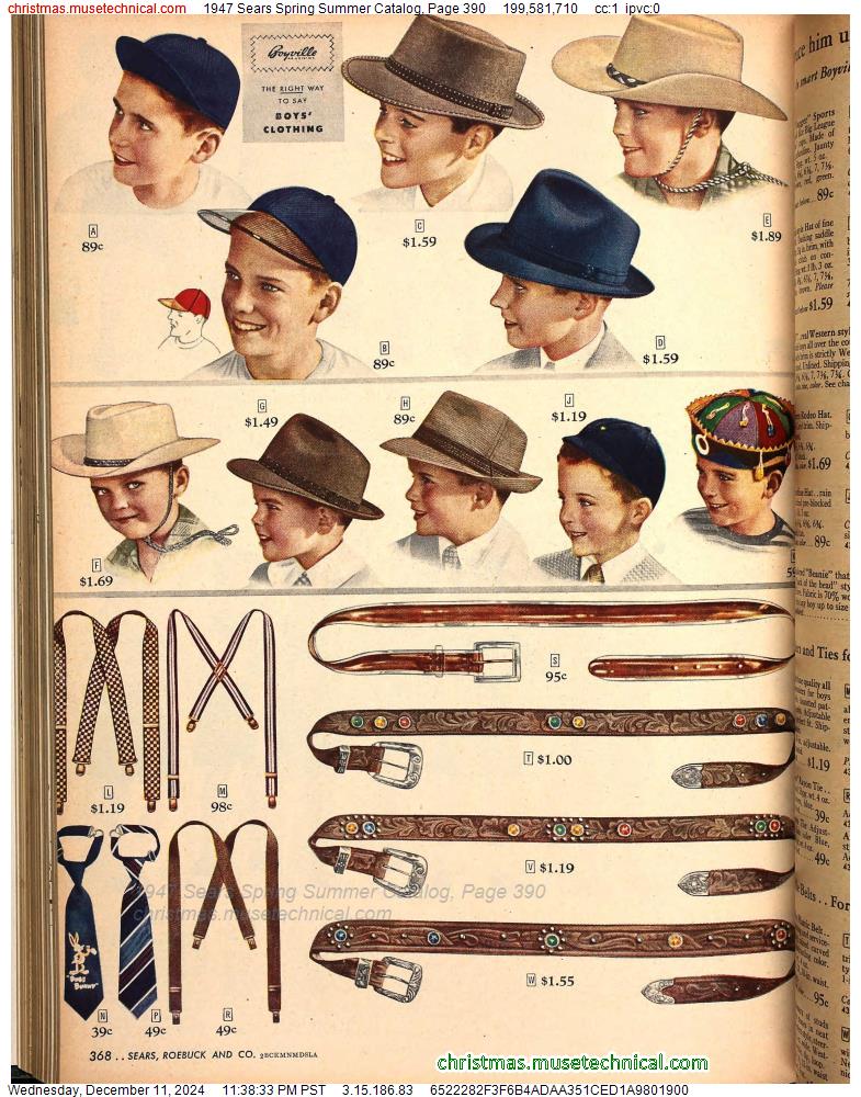 1947 Sears Spring Summer Catalog, Page 390