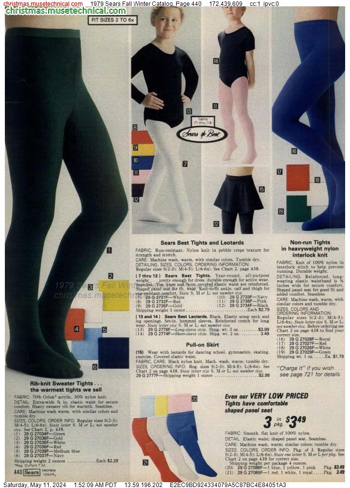 1979 Sears Fall Winter Catalog, Page 440