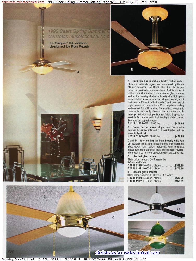 1993 Sears Spring Summer Catalog, Page 920
