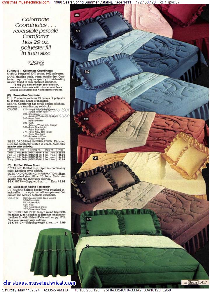1980 Sears Spring Summer Catalog, Page 1411