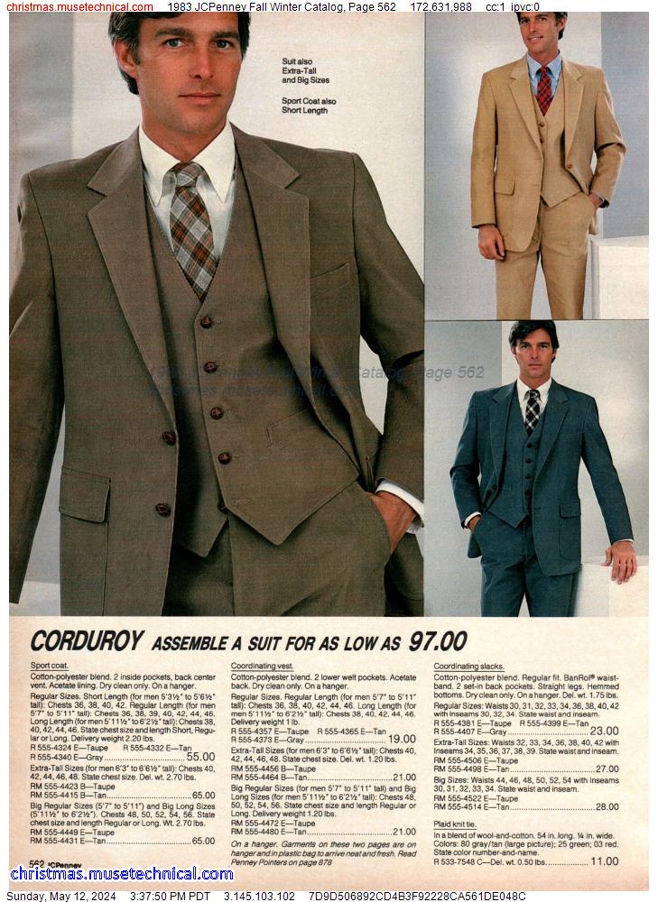 1983 JCPenney Fall Winter Catalog, Page 562 - Catalogs & Wishbooks